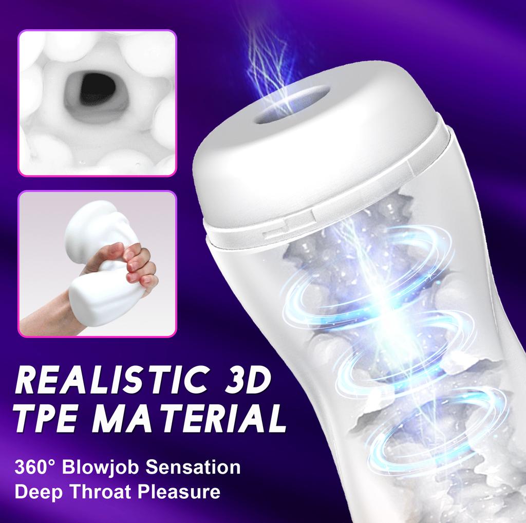 Automatic Masturbator for Men Vagina Heated Masturbation Cup Sucking Oral Blowjob Machine Pussy Male Sex Toys  Adult Supplies 18