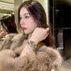 New Women's Snake-Shape Bracelet Watch Luxury Fashion Ladies' Wristwatch Elegant Designer Timepiece for Women