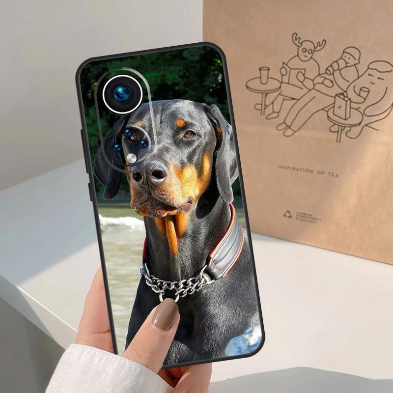 Dachshund Doberman Dog For Honor Magic 8 5 6 7 Pro Case For Honor 400 200 Lite 50 70 90 X8c X8b X9a X9b X9c X9d Win