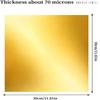 Aluminum Embossing Foil Sheets 12x12 Inch 70 Microns Thick 5 Pack Dual Sided Gold and Silver for DIY Tooling and Decorative Art
