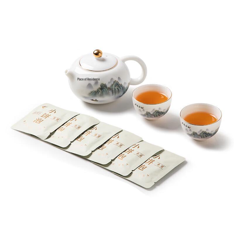 Zen Charm Ceramic Kung Fu Tea Set with Gold and Jade Inlay