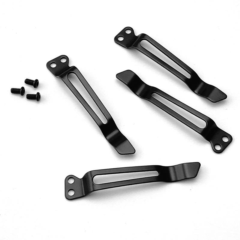 Stainless Steel Back Clip for DIY Folding Pocket Knife Tool DIY Accessories Back Clip Custom Folding Knife Back Clip Holder