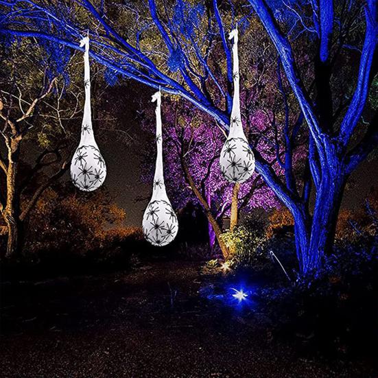 Halloween-Dekoration, modische, schreckliche LED-Spinnen-Hängeei, gruselige, lebendige Spinne, Spinnen-Hängeei, Halloween-Dekoration für Halloween-Partys