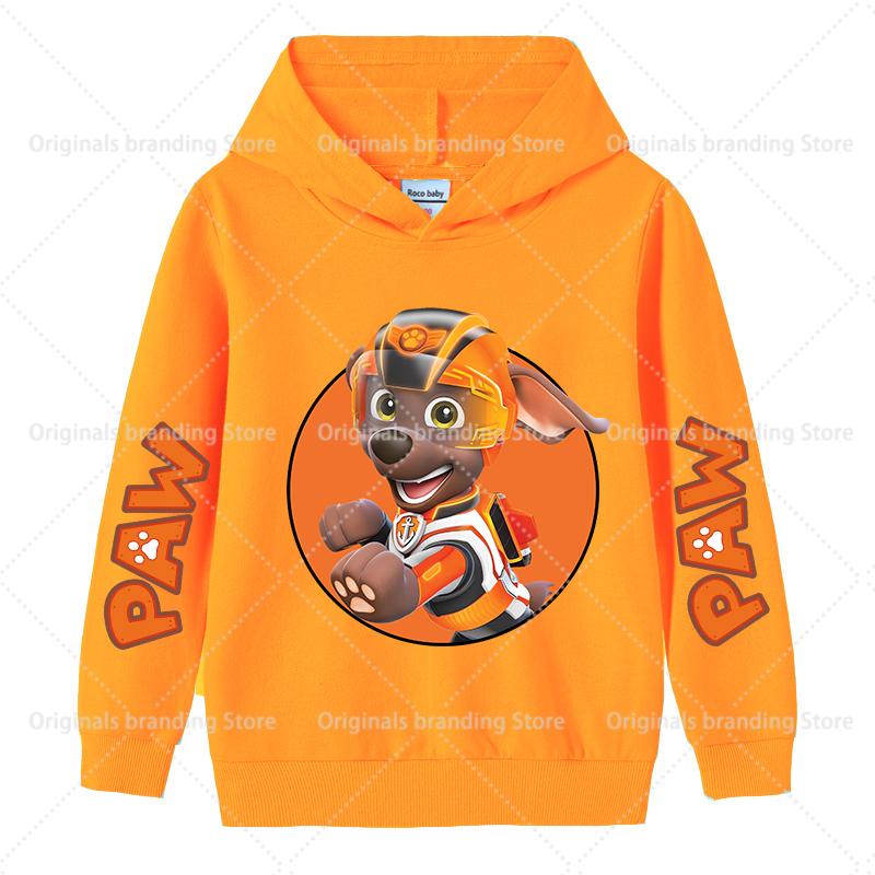 Mikina Paw Patrols pro děti Kawaii Chase Skye Dlouhý rukáv Dívčí Zimní tenká mikina Módní teplý dětský top Dárek