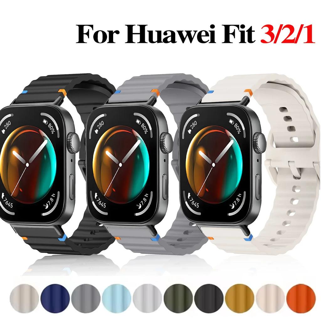 Sportovní silikonový řemínek pro Huawei Watch Fit 3, náhradní prodyšný náramek pro Huawei Watch Fit2/1, náramek Correa