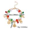Imitation Pearl Christmas Beaded Bracelet Alloy Christmas Jewelry  Holiday Outfit Accessories