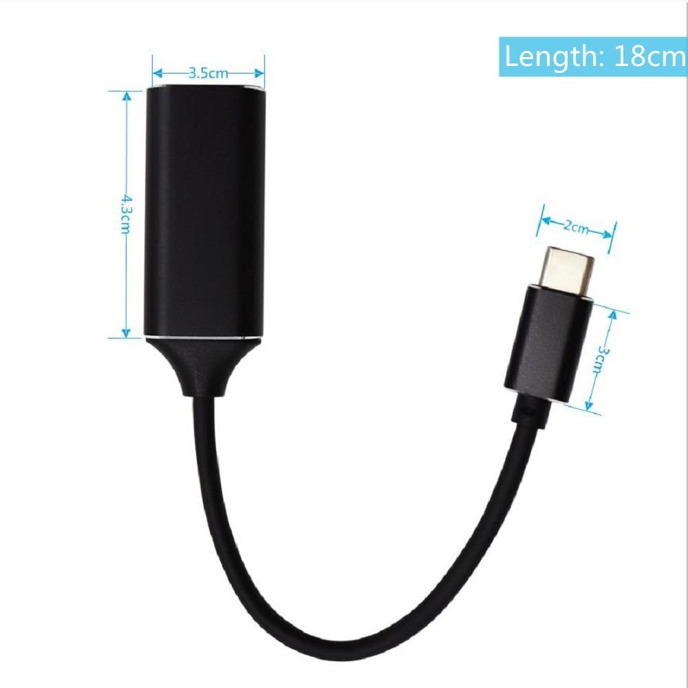 Cablu compatibil USB C la HDMI Adaptor TV de tip C la HD-MI HD Convertor USB 3.1 4K pentru PC, laptop, MacBook, Huawei Mate 30