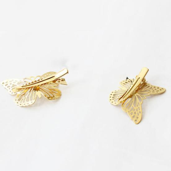Vintage Women Hollow Butterfly Metal Hairpin Side Hair Clip Barrette Headwear