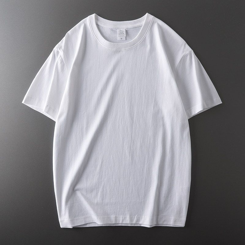 Original Tail Single Cut Label Fashion High Street American Heavy Weight Pure Cotton Short Sleeve T-Shirt Men's Summer Export Men's Clothing Tops