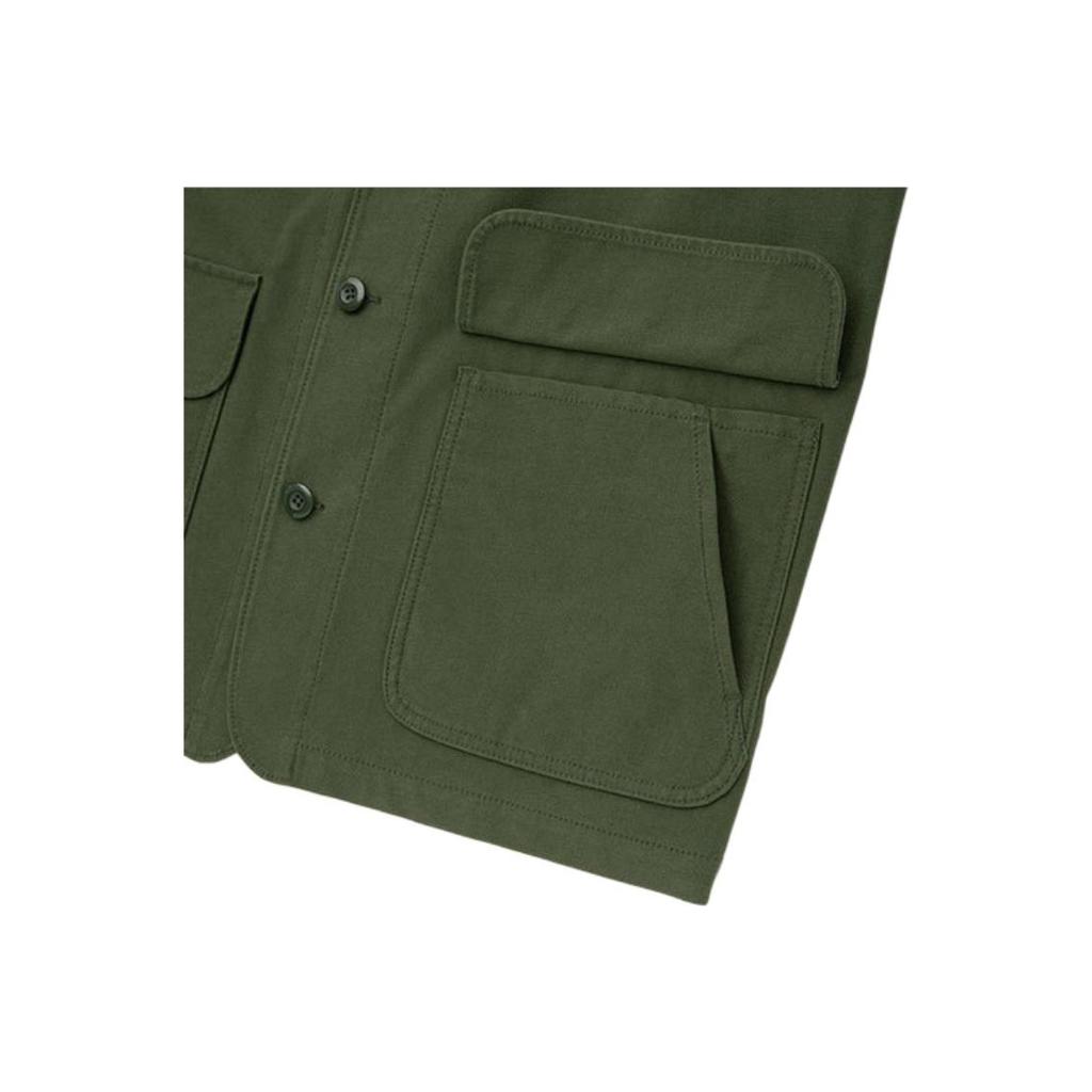 Uniqlo Solid Color Casual Work Jacket Men Jackets Dark-Olive 439578-57