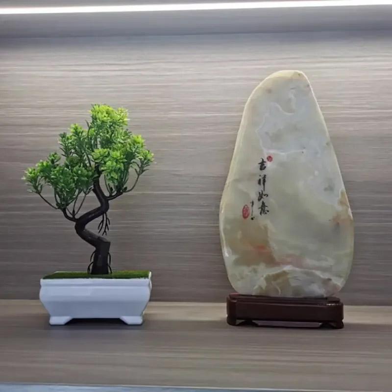 Garden Arrangement Room Decoration Plastic Plants Bonsai Small Tree Pot Fake Plant Potted  Yard Room Garden Decoration Outdoor
