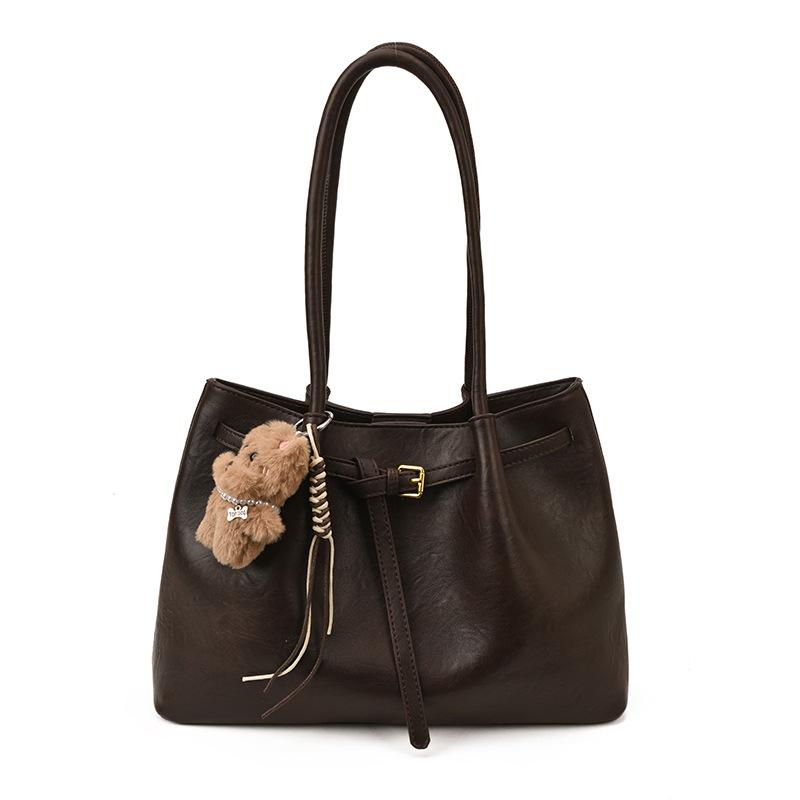 Commuter Tote Bag Women's 2025 New Trendy High-end Retro Shoulder Bag Autumn and Winter Fashion Shopping Hand Bag