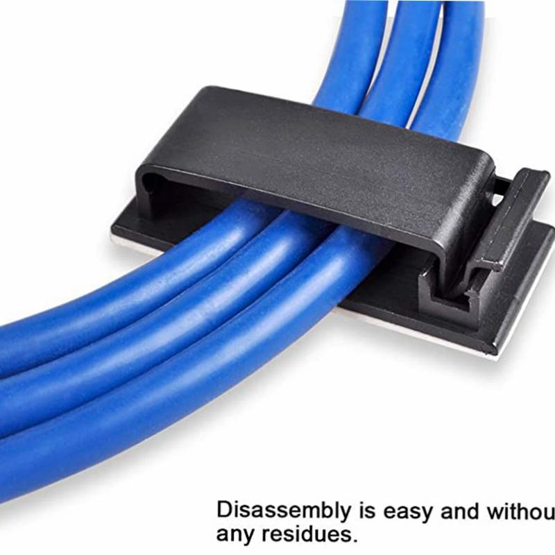 5/10 Stück Kabelklemmen, selbstklebende Kabelhalter, ideales Kabelmanagement für die Organisation von Kabeldrähten, Zuhause, Büro, Auto