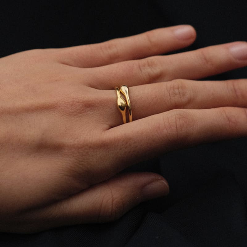 Another Layer Dona Ring - Gold (silver925)