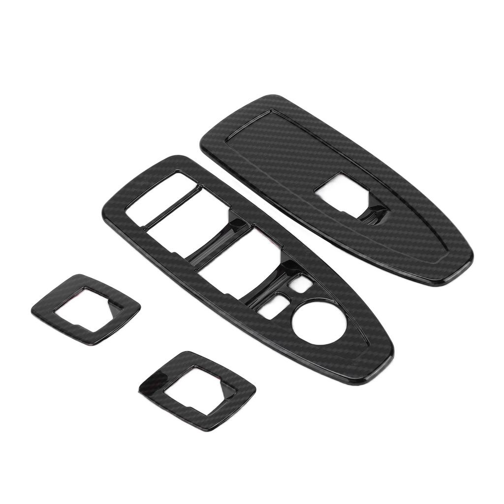 Car Window Lifting Switch Cover Frame Trim Carbon Fiber Style Replacement for X2 F47 2021+
