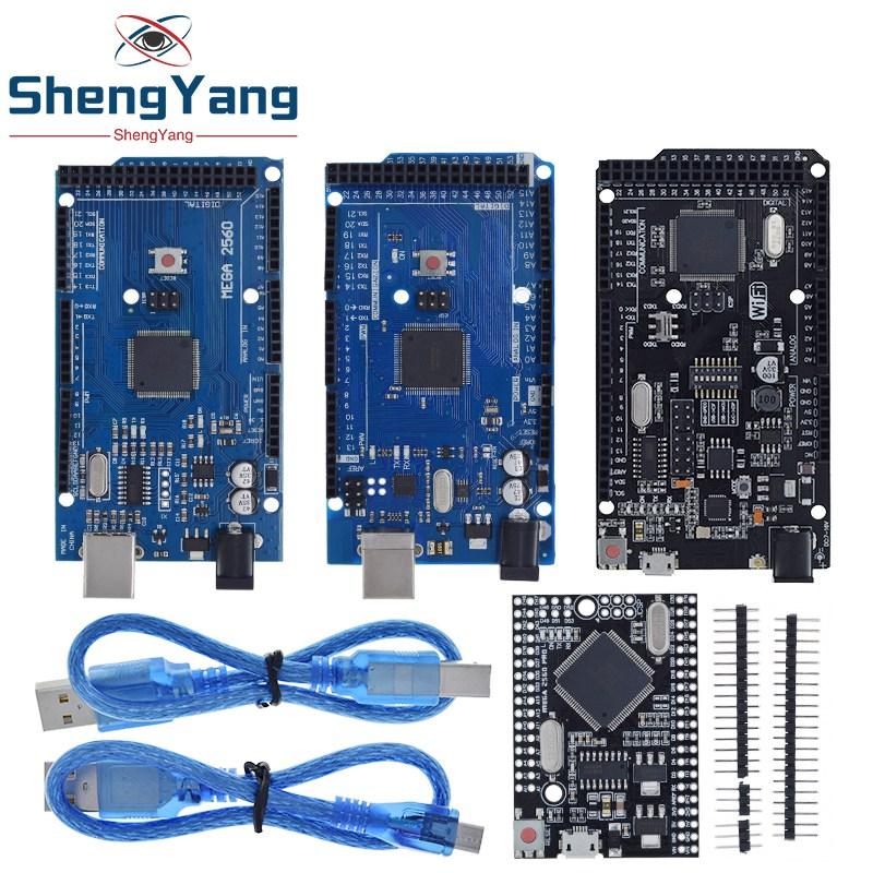 Mega2560 ATMEGA16U2 / Pro Mini MEGA 2560 Mega+WiFi R3 ATmega2560 CH340G Para Placa de Desenvolvimento Arduino UNO R3 WeMos ESP8266