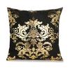 European Hot Stamping Pillow Nordic Light Luxury Sofa Pillow Bedside Pillow Car Cushion Short Plush Pillow Cover