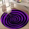 1pc Spiral Pattern Office Round Area Rug, Mat Suitable ForOffice, Under Office Chairs Bedroom Living Room Home Decor, Room Deco