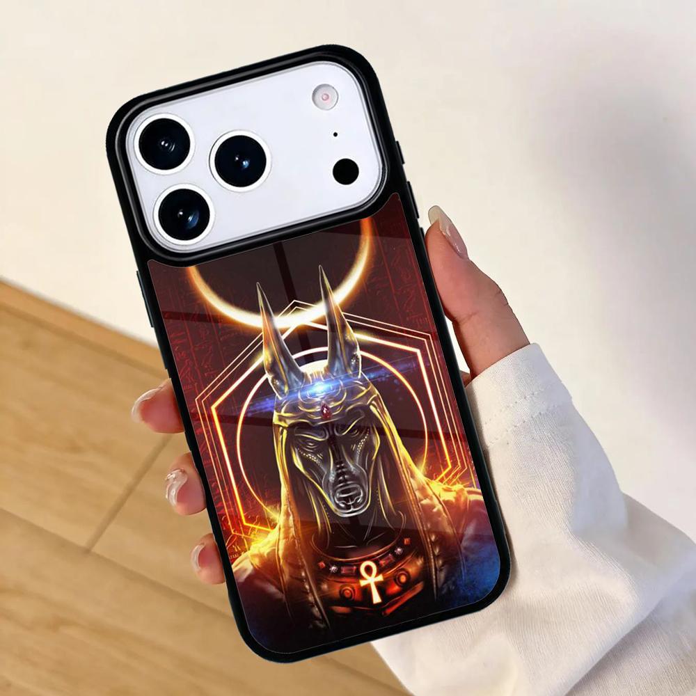 Anubis Egyptian God Mobile Phone Case for IPhone 17 AIR 16pro Max 15 14 13 12 11 Bumper Cover