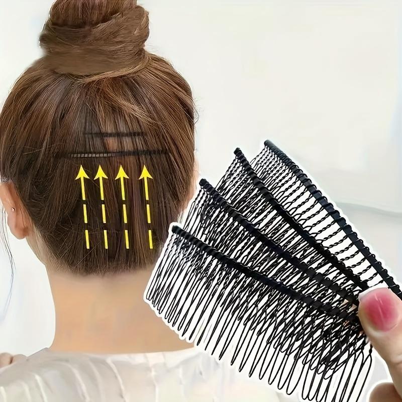 Minimalist Alloy Hairpin - Solid Color, Wavy Design, Ideal for Tidying Messy Hair, Non-Slip Rectangular Clip, Suitable for Teenagers and Adults