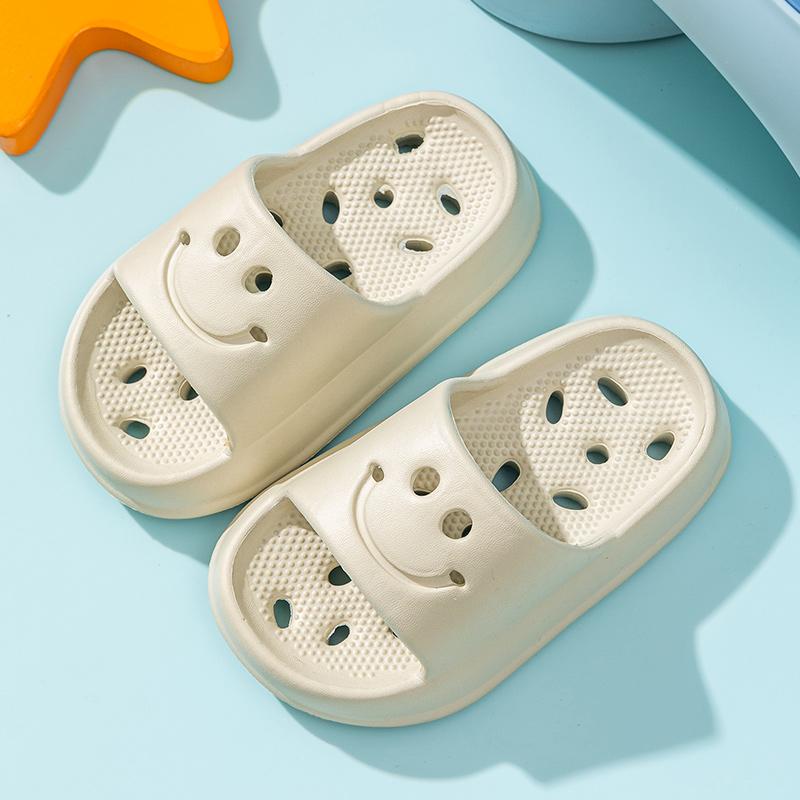 Çocuk Duş Terlikleri Unisex Kaymaz İçi Boş Sızıntı, Kokusuz Ayaklar 24-39