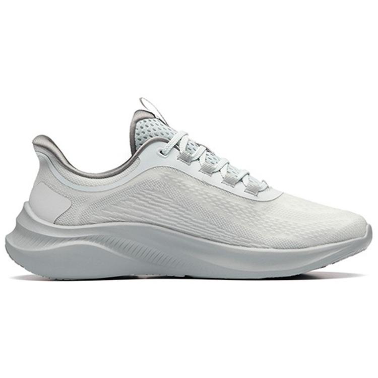 Anta Breathable And Lightweight Low Top Running Shoes Men's Gray Silver 912225581-2