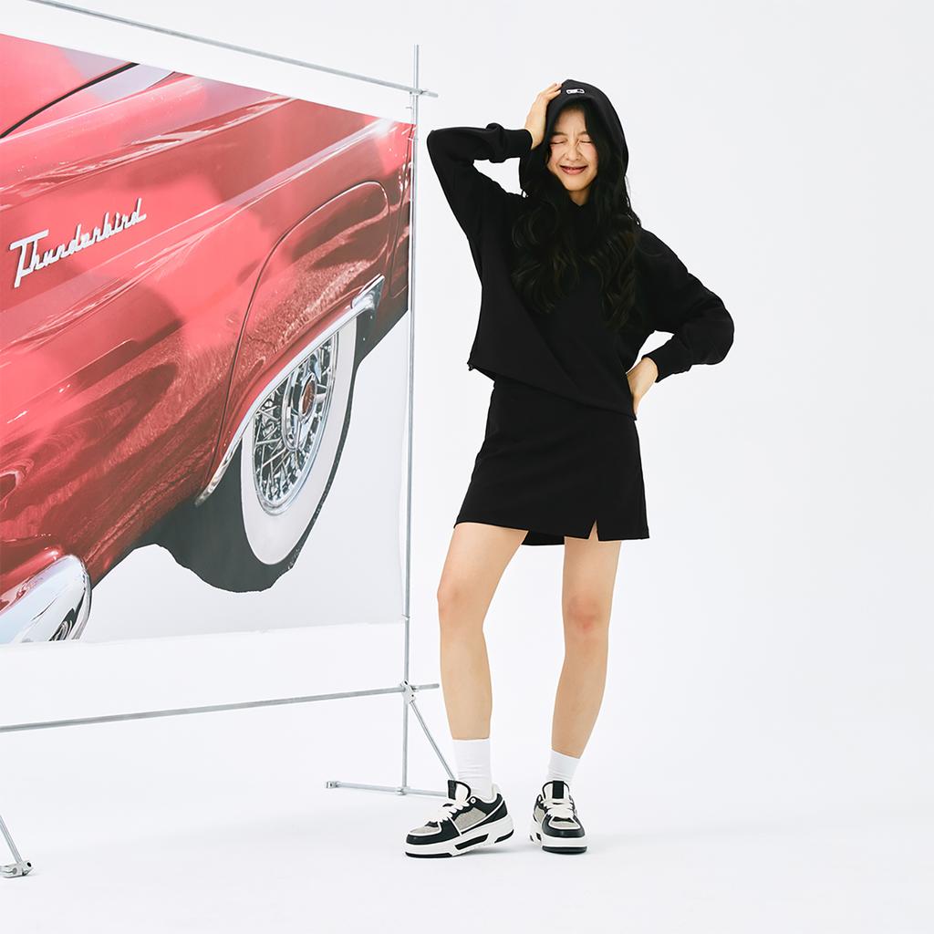 New MLB New York Yankees Basic Collection 24FW Cropped Hoodie Unisex Black 3FHDBA144-50BKS