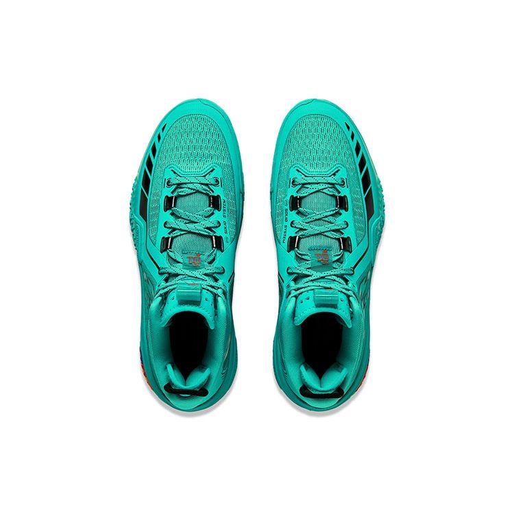 Li Ning Jiao Ao Green Demon Outdoor Basketball Shoes Wear Resistant Practical Anti Slip Rebound Mid Top Men Basketball Shoes ABFT035-6