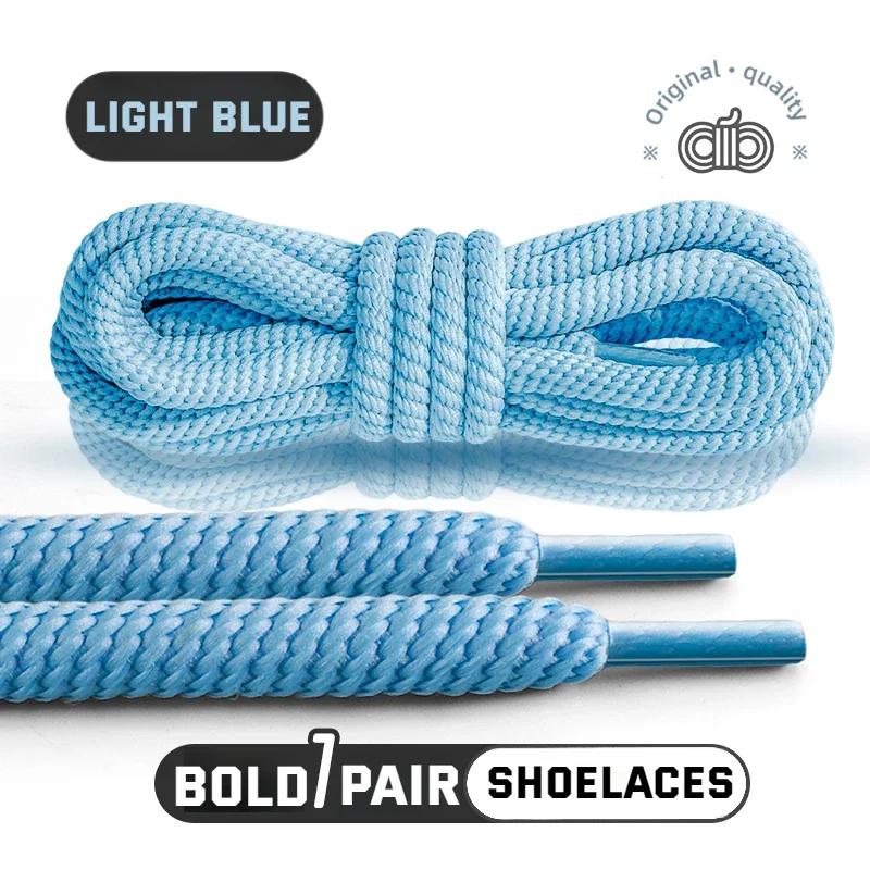 1 Pair 10mm Thick Round Shoelaces for Sneakers Running Sports Shoe Laces 100/120/140/160CM Shoelaces for Shoes Accessories