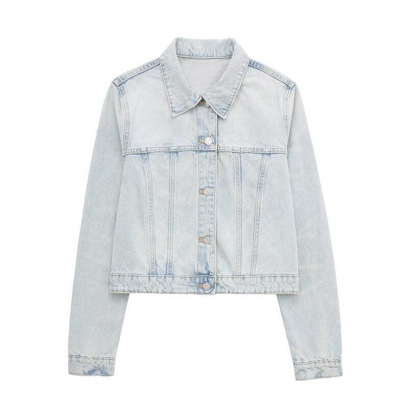 Fashion Style 2024 Spring Denim Corset Jacket Outwear High Waist Skirt 8197017 406