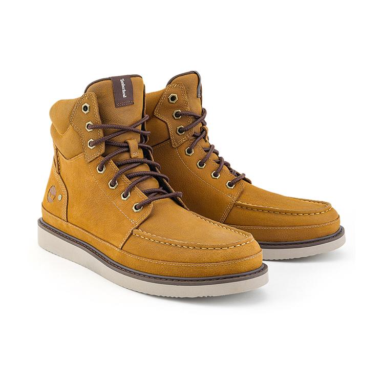 Timberland Men's Newmarket Mid Lace Boot Wheat Full-Grain A698F754