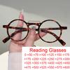 Anti Blue Light Oversize Round Reading Glasses Leopard Frames Retro Wire Eyeglasses Womenmenpunk Prescription Clear Glasses