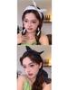 2025 Retro Polka Dot Rabbit Ear Bow Headband: Luxurious Wide Band Ribbon Hairpin for Women