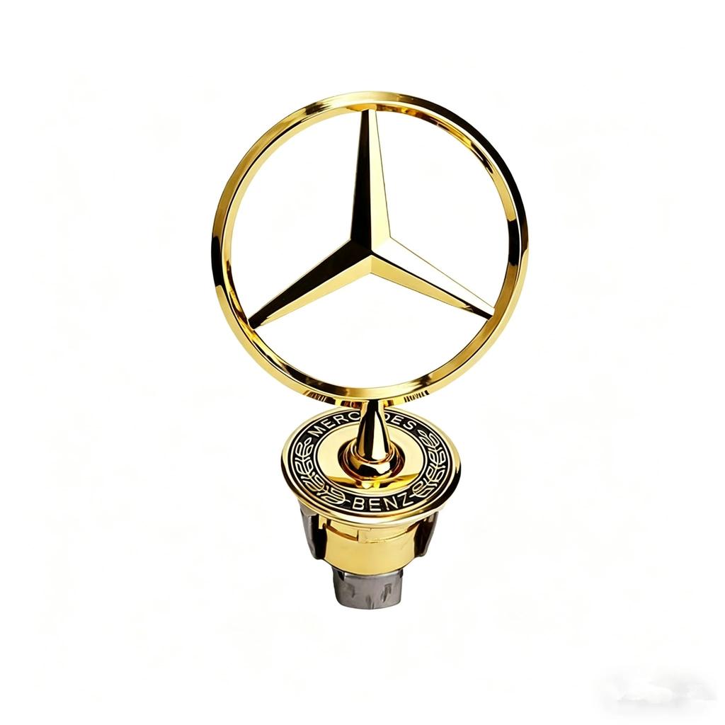 CQY1 Q HOT Grille Chrome Star Emblem Logo Mounted Star Front Hood Ornament Mercedes Benz Amg W204 W205 W203 W211 W212 W213 W201 W210