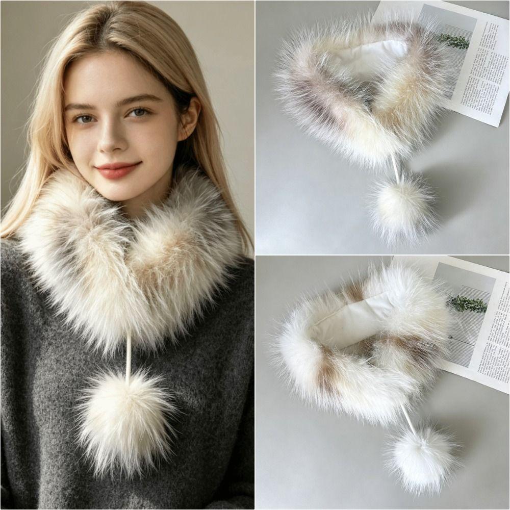Soft Plush Neck Scarf Keep Warm Winter Scarf Fashion Women's Scarf Winter