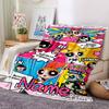 Custom Name Powerpuff Girls Adventure Flannel Blanket for Super Soft Cute Comfort Blanket for Travel Bedding Couch Sofa Blanket