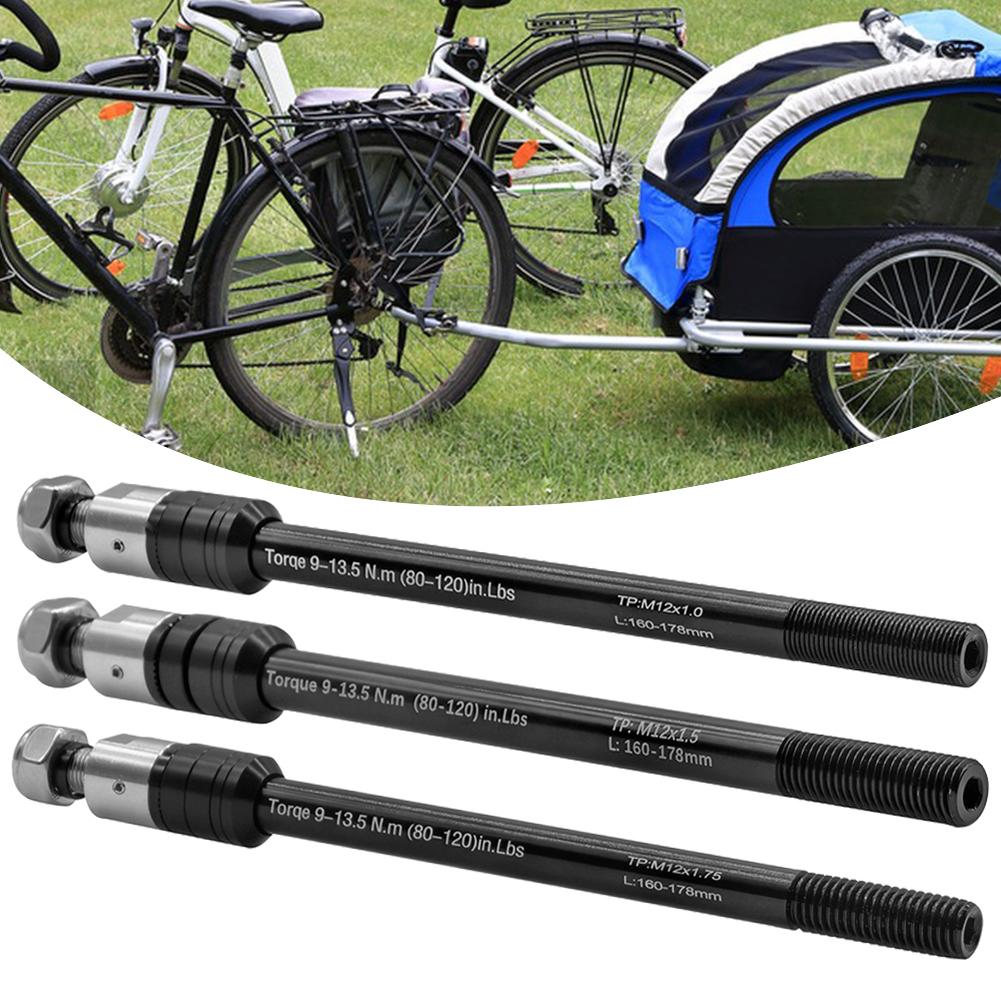 Bicycle Trailer Thru Axle 160-178mm Cargo Trailer Thru Axle Bike Trailer Hitch Axle for Bicycle Trailer Hitchs P1.0-1.5-1.75