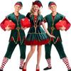 Elf Christmas Santas Helper Holiday Unisex Fancy Dress Halloween Costume Adult