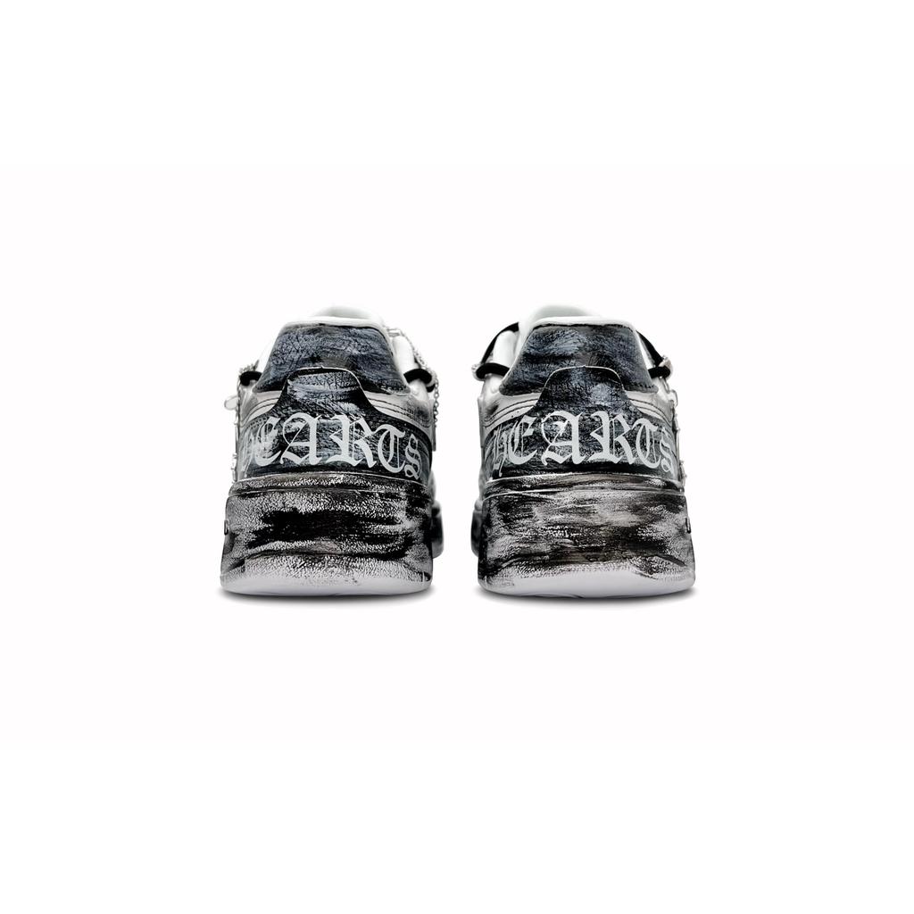 Li Ning Sycee Slip Resistant Cushioning Abrasion Resistant Low top Skateboard Shoes Men's White Black Gray AGCT339-6(Team87-)