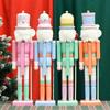 Intricately Carves Wood Soldier Christmas Soldier Festival Christmas  Soldier Decorations Fine Craft