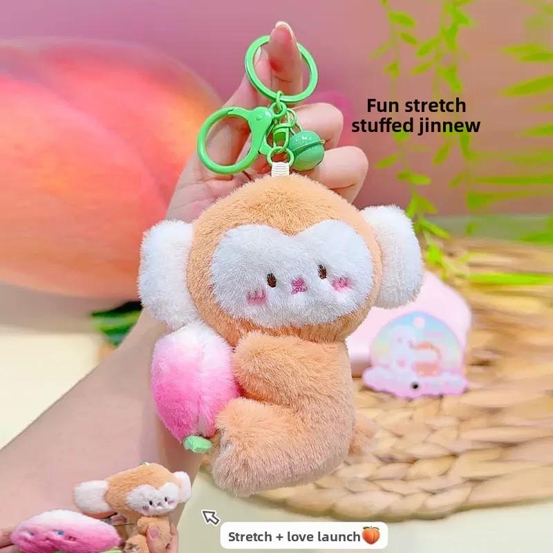 Adorable Rabbit Plush Bag Charm With Soft Plush Fabric For Travel Accessories