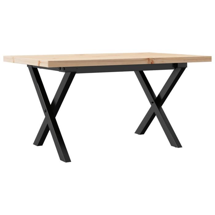 VidaXL Table Basse Cadre en X, Table d'Appoint, Bout de Canapé, Meuble de Salon Salle de Séjour, 80x50x40,5cm Bois de Pin 3282750