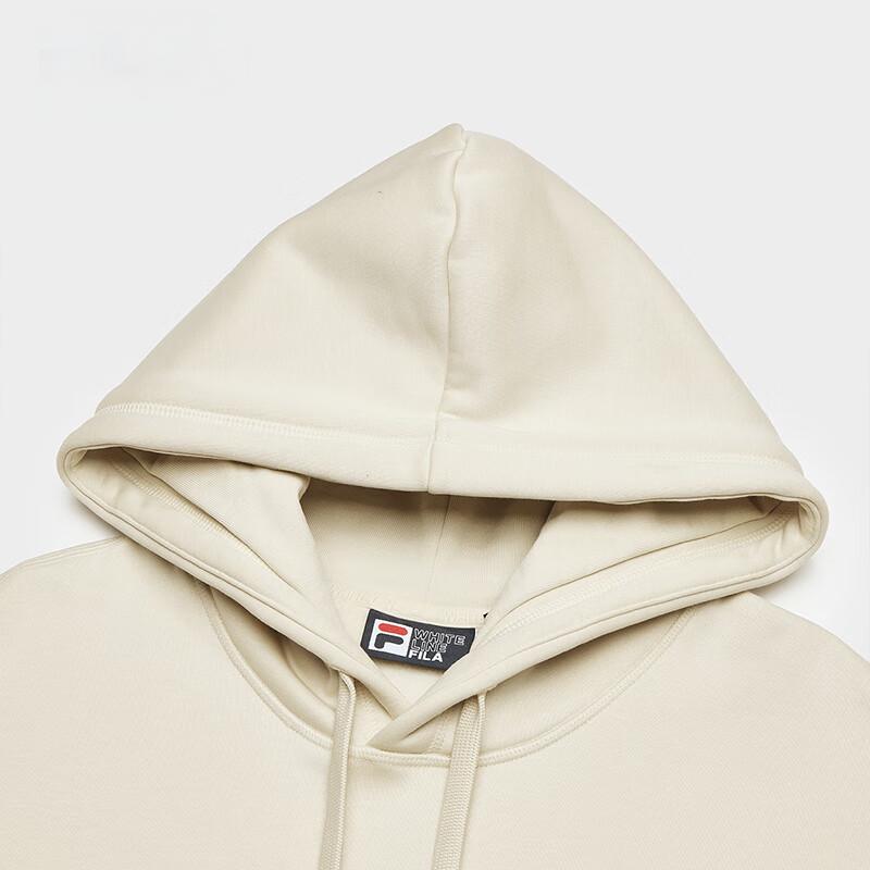Fila Original Comfortable Soft Loose Knit Long Sleeve Sweatshirt Unisex Sweatshirt Almond Khaki F51M449202F-BG