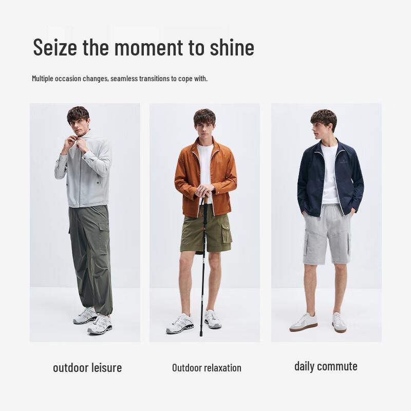 Navigare Men's Lightweight UPF50+ Stand-Collar Jacket