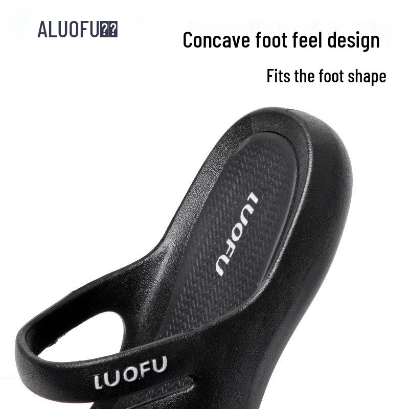 Luofu Women's Non-Slip Fashion Slippers: Summer Style, Flat Beach Shoes for Outdoors & Home