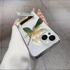 Crystal Flower Borderless Suitable for Apple 15 Mobile Phone Case 16e New Series Iphone13 Explosive Protective Case 14p
