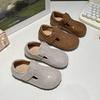 Fashionable Rhinestone Autumn New Style Children's Soft Sole Comfortable Leather Shoes for Girls