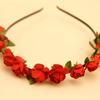 Heißer Verkauf Damen Rosenblumen Haarbänder buntes Hochzeitshaarband