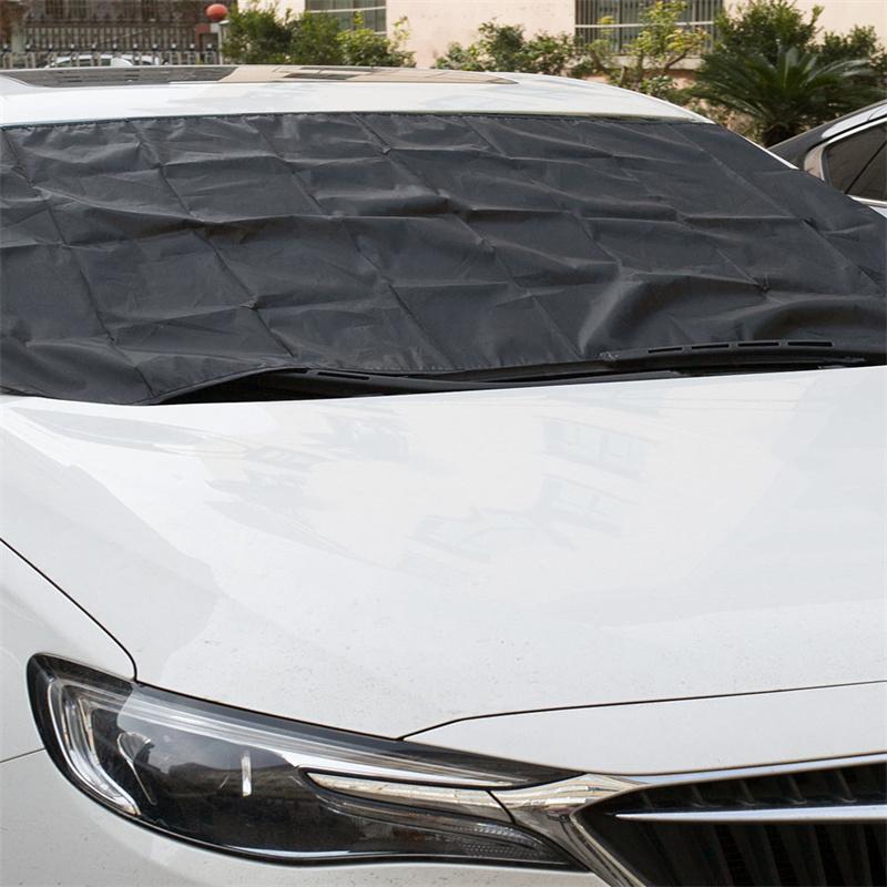2Pcs Car Windshield Protector Car Exterior Protection Prevent Snow Ice Sun Shade Dust Frost Freezing Snow Windshield Cover