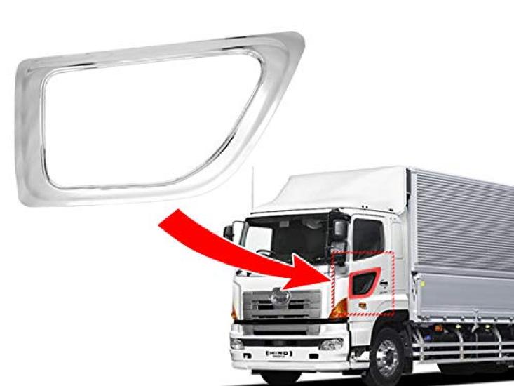 Chrome Navigation Window Garnish Compatible with Hino Grand and 17 Profia TRISTAR'S (Safety Window) Profia, Profia,